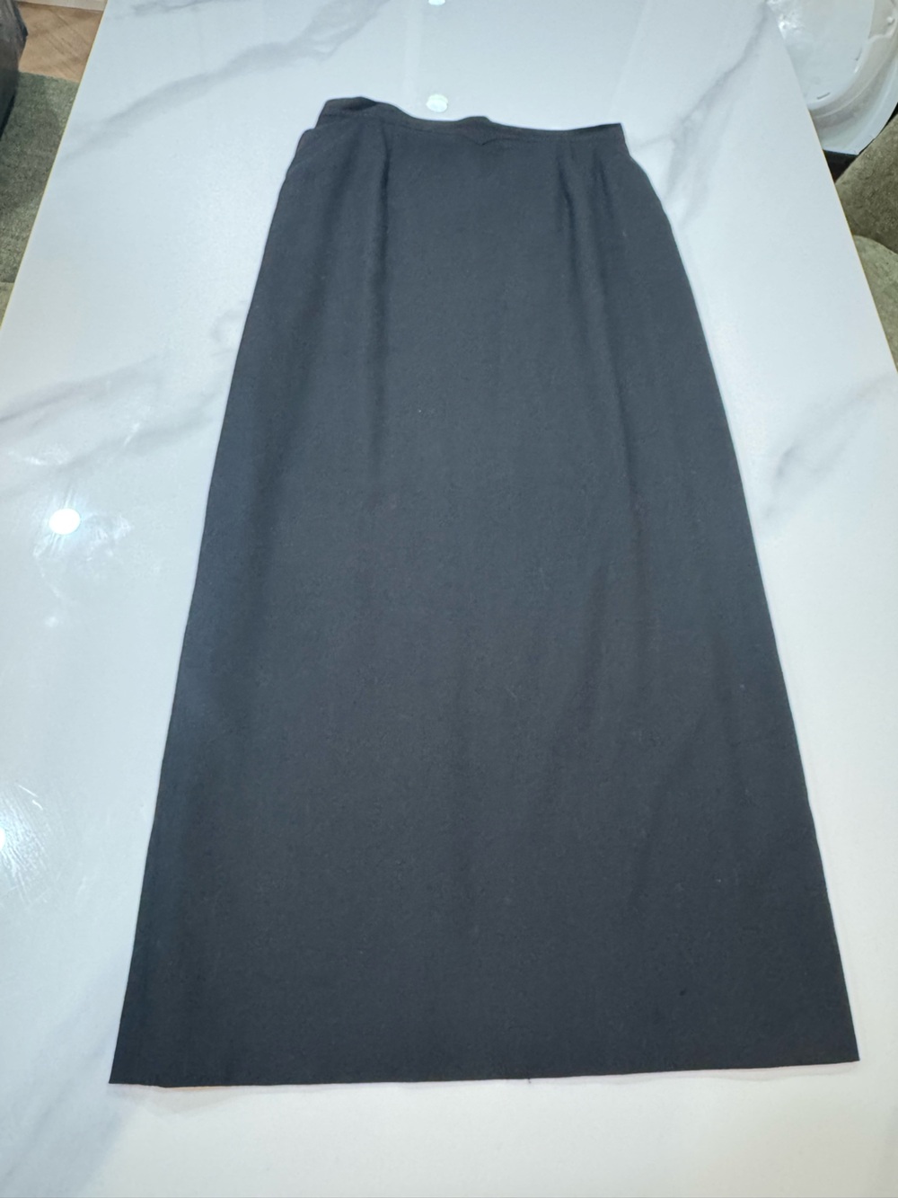 Simon Chang Black Maxi Skirt - Streamlined Silhouette